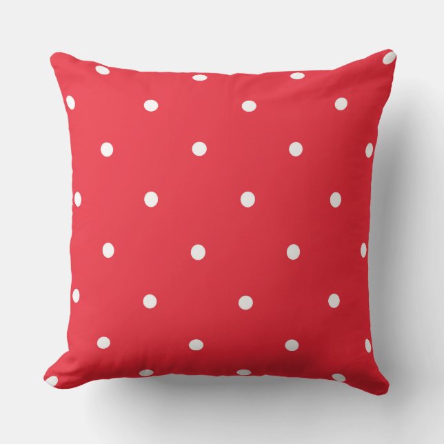 Coussin Points rouges et blancs (Recto)