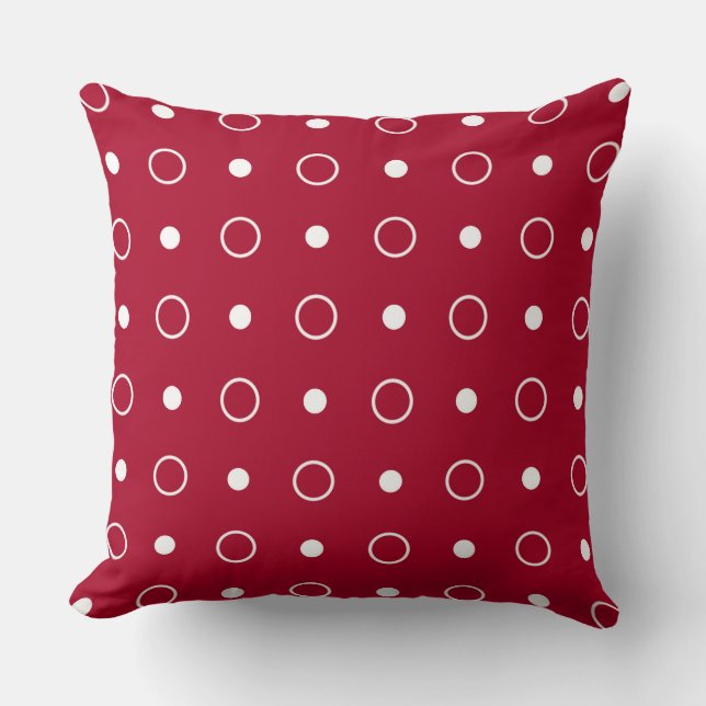 Coussin Points rouges et blancs (Recto)