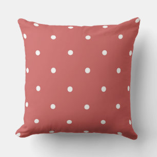 Coussin Points rouges et blancs