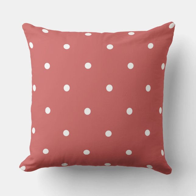 Coussin Points rouges et blancs (Recto)