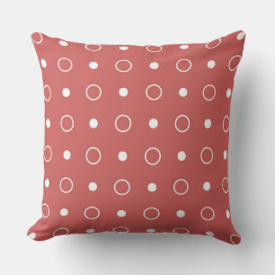 Coussin Points rouges et blancs