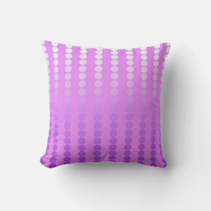 Coussin Points satinés - nuances d'orchidée