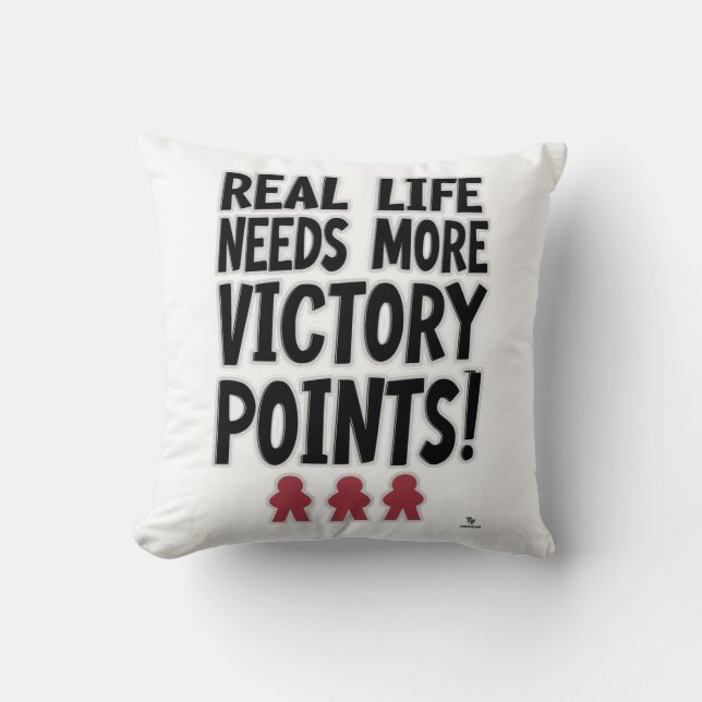 Coussin Points Victory Real Life Board Gamer Lifestyle (Recto)