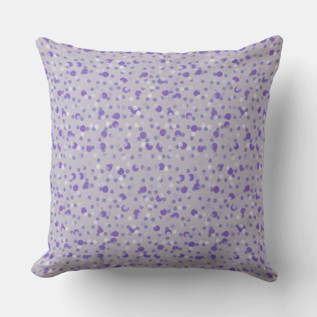 Coussin points violets, lavande et gris (Recto)