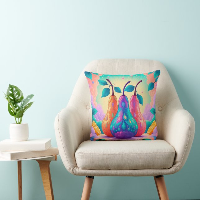Coussin Poire colorée (Chaise)