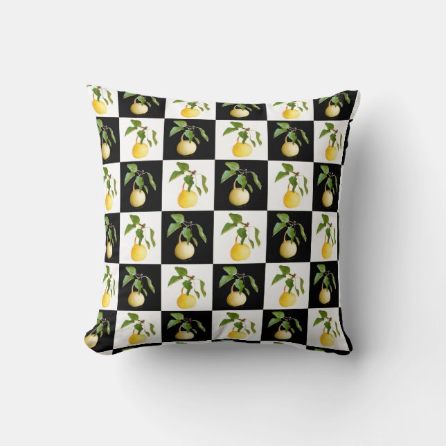 Coussin Poires sauvages (Recto)