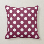 Coussin Pois blancs en Bourgogne<br><div class="desc">Pois blancs en Bourgogne</div>