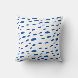 Coussin Pois Cobalt Blue Motif