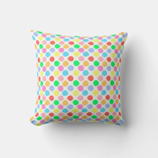 Coussin Pois coloré (Recto)
