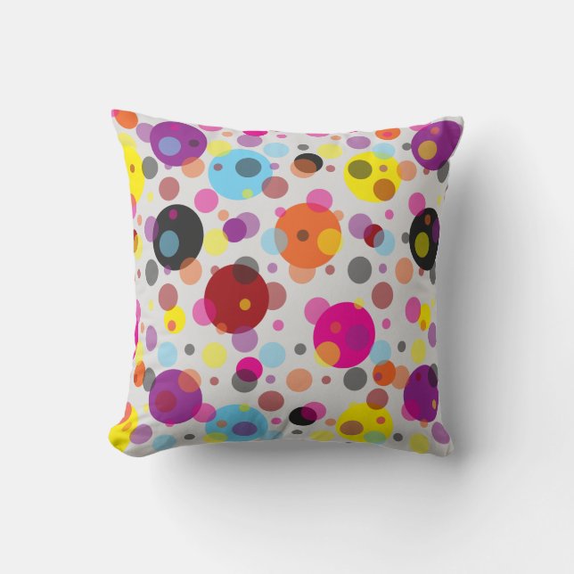 Coussin Pois coloré (Recto)