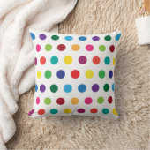 Coussin Pois colorés petits enfants (Couverture)