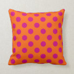 Coussin Pois Fuchsia orange<br><div class="desc">Pois Fuchsia orange</div>