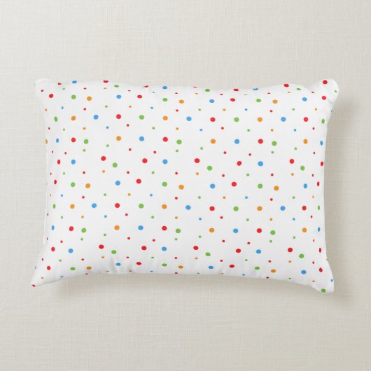 Coussin Pois multicolore (Dos)