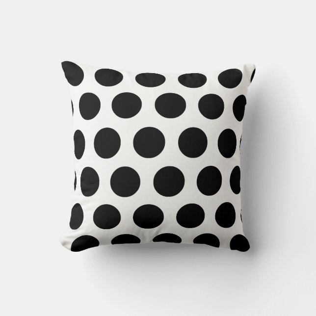 Coussin Pois noir (Recto)