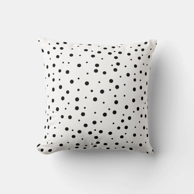 Coussin Pois noirs (Ajouter la 2e couleur) (Recto)