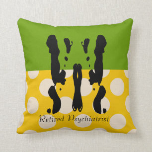 Coussin Pois retiré de Rorschach de psychiatre