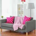 Coussin Pois rose<br><div class="desc">Pneuka rose point lancer oreiller</div>