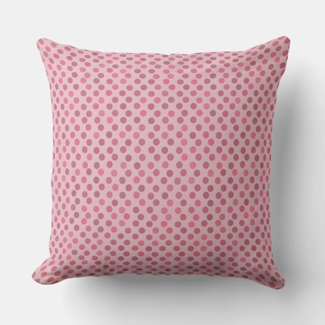 Coussin pois rose et rose pâle (Recto)