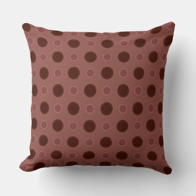 Coussin Pois Rosy Reds (Recto)