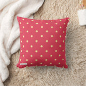 Coussin Pois rouge et jaune (Couverture)