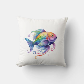 Coussin Poisson Arc-en-Ciel 1 Petit