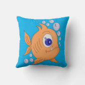 Coussin Poisson avec dent pointue (Verso)
