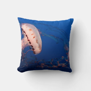 COUSSIN POISSON BLANC ET ORANGE