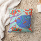 Coussin Poisson de couleur pop (Couverture)