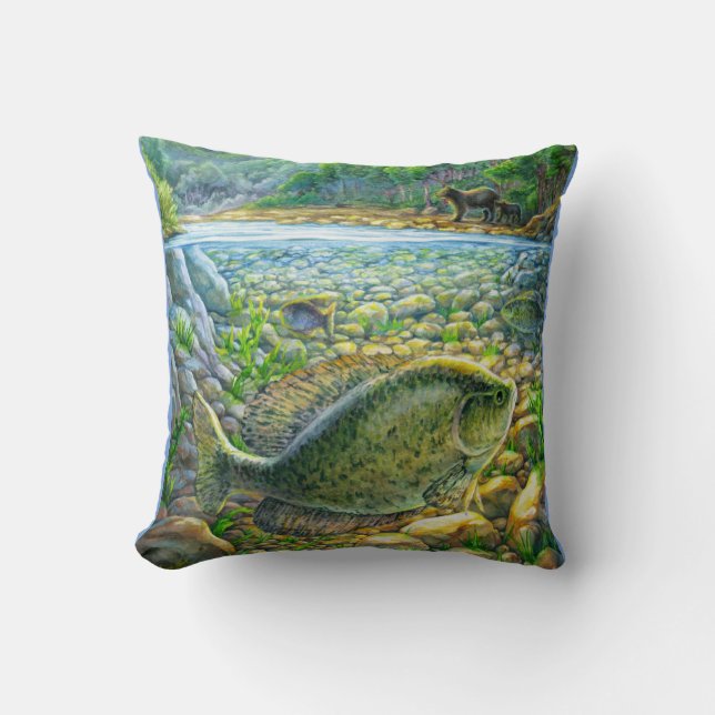 Coussin Poisson de montagne (Recto)