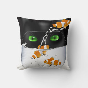 Coussin Poisson d'observation des chats