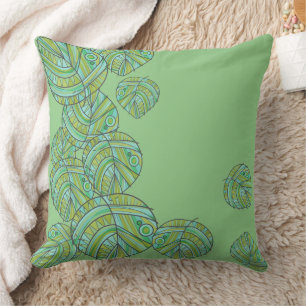 Coussin Poisson Feuille Jazz S Mint Olive 2