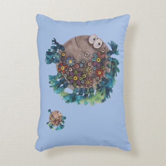 Coussin - Poisson Flowchild (Devant(Vertical))