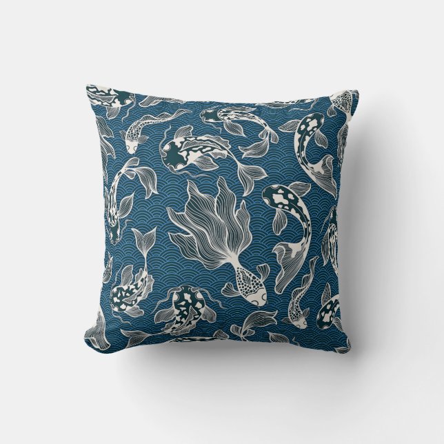 Coussin Poisson japonais Koi (Recto)