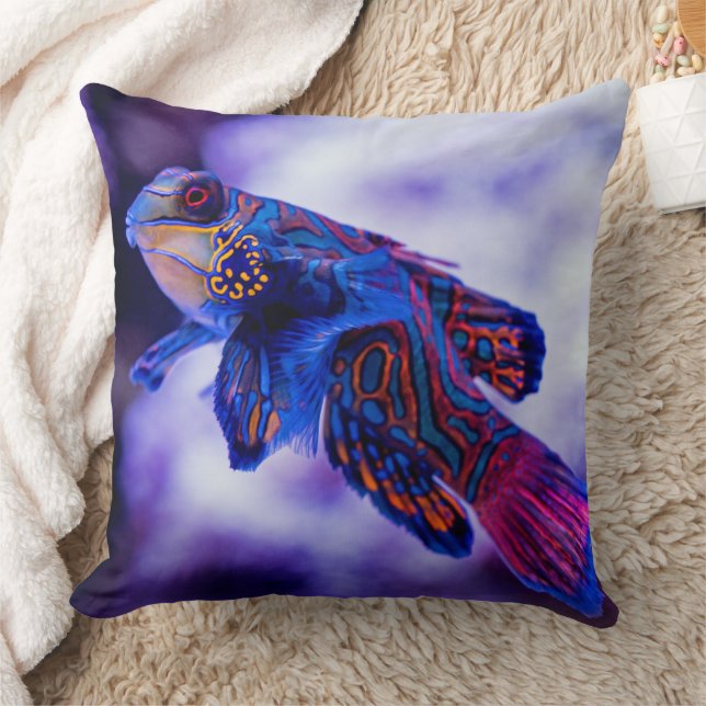 Coussin Poisson Mandarin Goby (Couverture)
