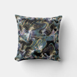 Coussin Poisson marbré