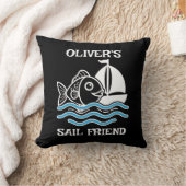 Coussin Poisson Mignon et Voile d'Ami Bateau (Couverture)