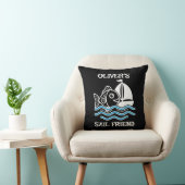 Coussin Poisson Mignon et Voile d'Ami Bateau (Chaise)