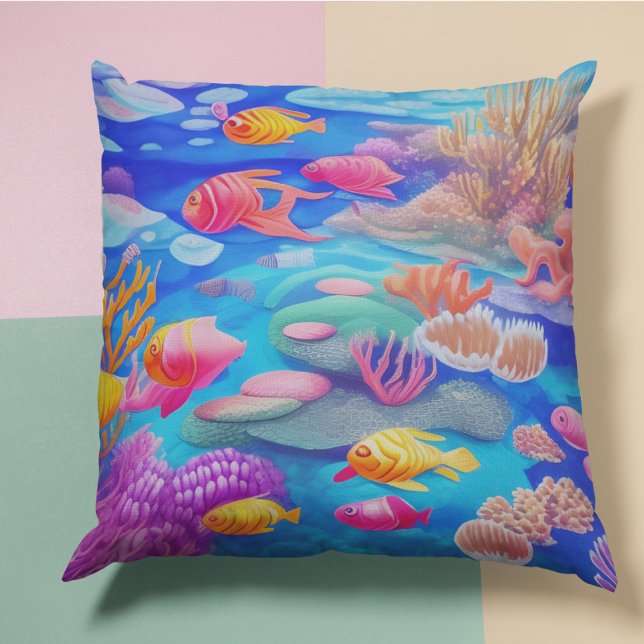 Coussin Poisson Nage Sous L'Eau (Créateur téléchargé)