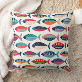 Coussin poisson rétro rose (Couverture)