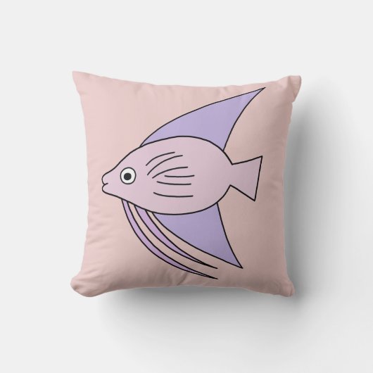 Coussin Poisson rose (Recto)