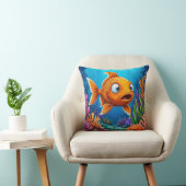 Coussin 🐟 Poisson Rouge Mignon Décoration de l'Océan Cade (Chaise)
