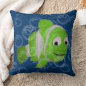 Coussin Poisson sous-marin Liège vert (Couverture)