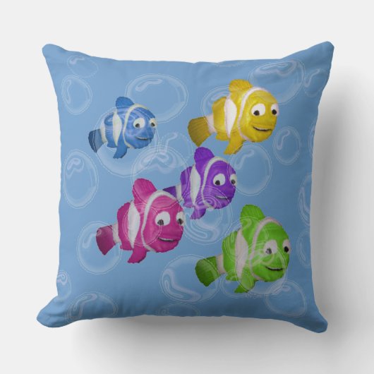 Coussin Poisson sous-marin (multicolore) (Recto)