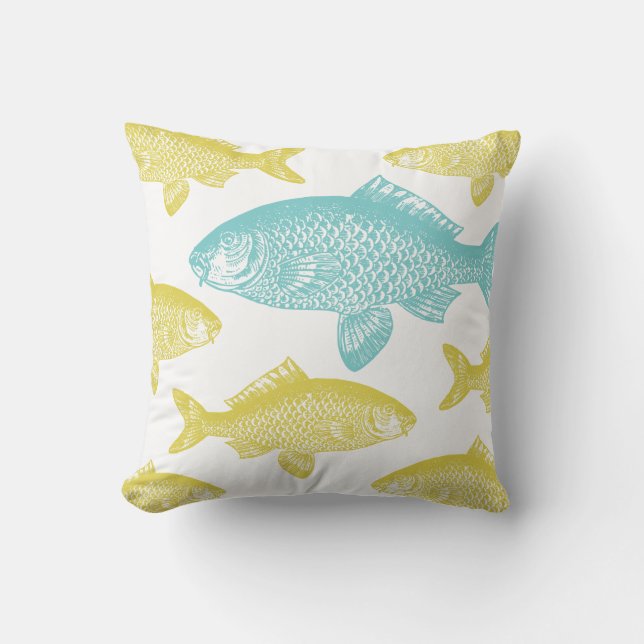 Coussin Poisson Vintage (Recto)