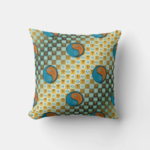 Coussin Poissons & Cheval de Bois