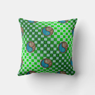 Coussin Poissons & Chèvre de Terre