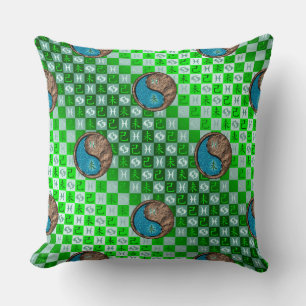 Coussin Poissons & Chèvre de Terre