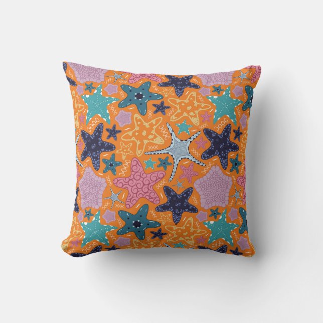 Coussin Poissons colorés de l'étoile (Recto)