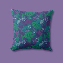Poissons et bulles Vibrant Reef Motif