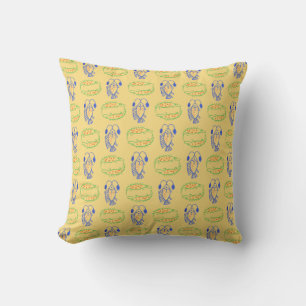 Coussin Poissons et crocodiles égyptiens Motifs ethniques
